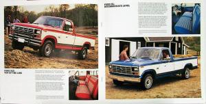 1984 Ford F Series Pickup Truck Super Crew Chassis Cab Sales Brochure Oversized