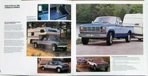 1984 Ford F Series Pickup Truck Super Crew Chassis Cab Sales Brochure Oversized