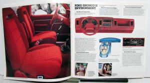 1985 Ford Bronco II XLT XLS Eddie Bauer Truck Sales Brochure Oversized Original