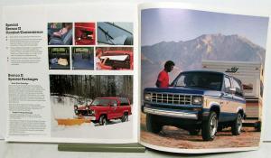 1985 Ford Bronco II XLT XLS Eddie Bauer Truck Sales Brochure Oversized Original