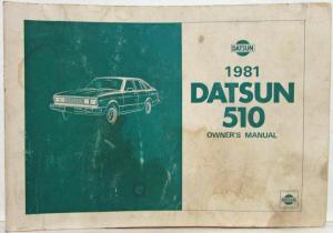 1981 Datsun 510 Owners Manual