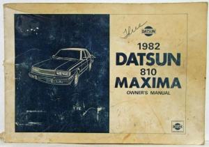 1982 Datsun Maxima 810 Owners Manual