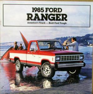 1985 Ford Ranger Pickup Truck XLT XL XLS Environmental Sales Brochure Oversized