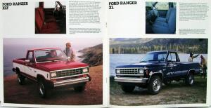 1985 Ford Ranger Pickup Truck XLT XL XLS Environmental Sales Brochure Oversized