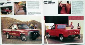 1985 Ford Ranger Pickup Truck XLT XL XLS Environmental Sales Brochure Oversized
