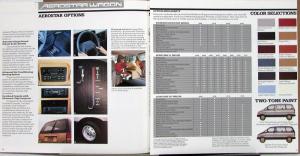 1986 Ford Aerostar XLT XL Wagon Sales Brochure Oversized