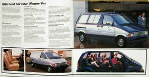 1986 Ford Trucks Wagon Van Pickup Color Sales Brochure Oversized Original
