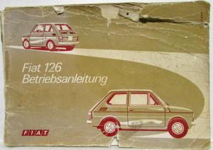 1974 Fiat 126 Betriebsanleitung - German Text