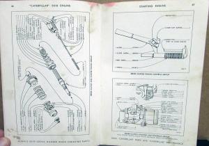 1957 Caterpillar D318 Engine Parts Catalog Serial # 5V17500 And up