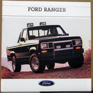 1988 Ford Ranger Pickup Truck STX XLT S Reg & Super Cab Sales Brochure Oversized