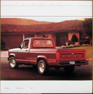 1988 Ford Ranger Pickup Truck STX XLT S Reg & Super Cab Sales Brochure Oversized