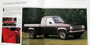 1988 Ford Ranger Pickup Truck STX XLT S Reg & Super Cab Sales Brochure Oversized