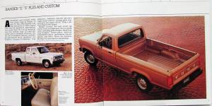 1988 Ford Ranger Pickup Truck STX XLT S Reg & Super Cab Sales Brochure Oversized