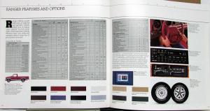 1988 Ford Ranger Pickup Truck STX XLT S Reg & Super Cab Sales Brochure Oversized