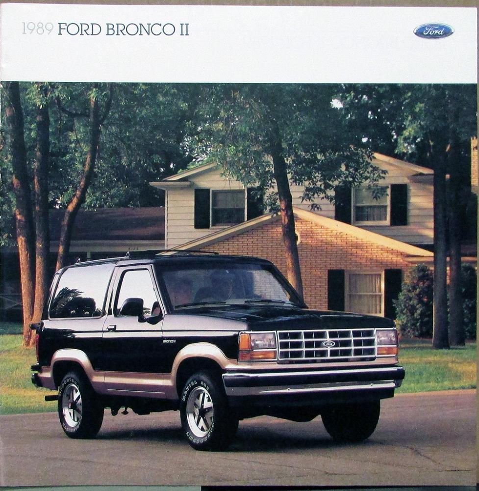 1989 Ford Bronco II Eddie Bauer XLT Plus XL Sport Sales Brochure Oversized Orig