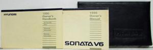 1990 Hyundai Sonata V6 Owners Manual and Handbook in Case