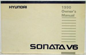 1990 Hyundai Sonata V6 Owners Manual and Handbook in Case