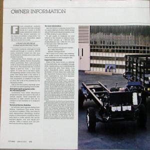 1989 Ford Chassis Cab Series E & F Truck Sales Brochure Folder Oversized Orig