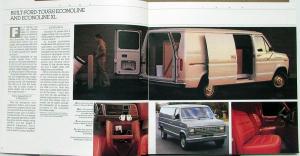 1989 Ford Econoline Aerostar Van Wagon E Series Sales Brochure Oversized Orig