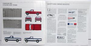 1989 Ford Pickup Truck Crew XLT XL Lariat F Series Sales Brochure Oversized Orig