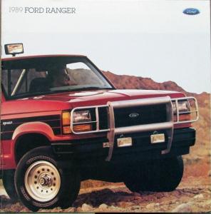 1989 Ford Ranger Pickup Truck Reg & Super Cab Sales Brochure Oversized Original