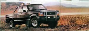 1989 Ford Ranger Pickup Truck Reg & Super Cab Sales Brochure Oversized Original