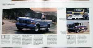 1989 Ford Ranger Pickup Truck Reg & Super Cab Sales Brochure Oversized Original