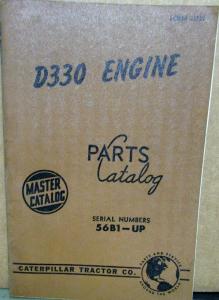 19591960 Caterpillar D330 Engine Parts Catalog Serial Numbers 56B1-Up