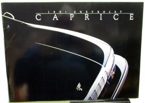 1991 Chevrolet Caprice Dealer Large Prestige Sales Brochure Features Options