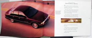 1991 Chevrolet Caprice Dealer Large Prestige Sales Brochure Features Options