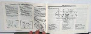 1992 Hyundai Excel Owners Manual and Handbook & Supplement in Case