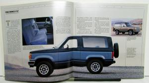 1990 Ford Bronco II Custom XLT Eddie Bauer Sales Brochure Oversized Original