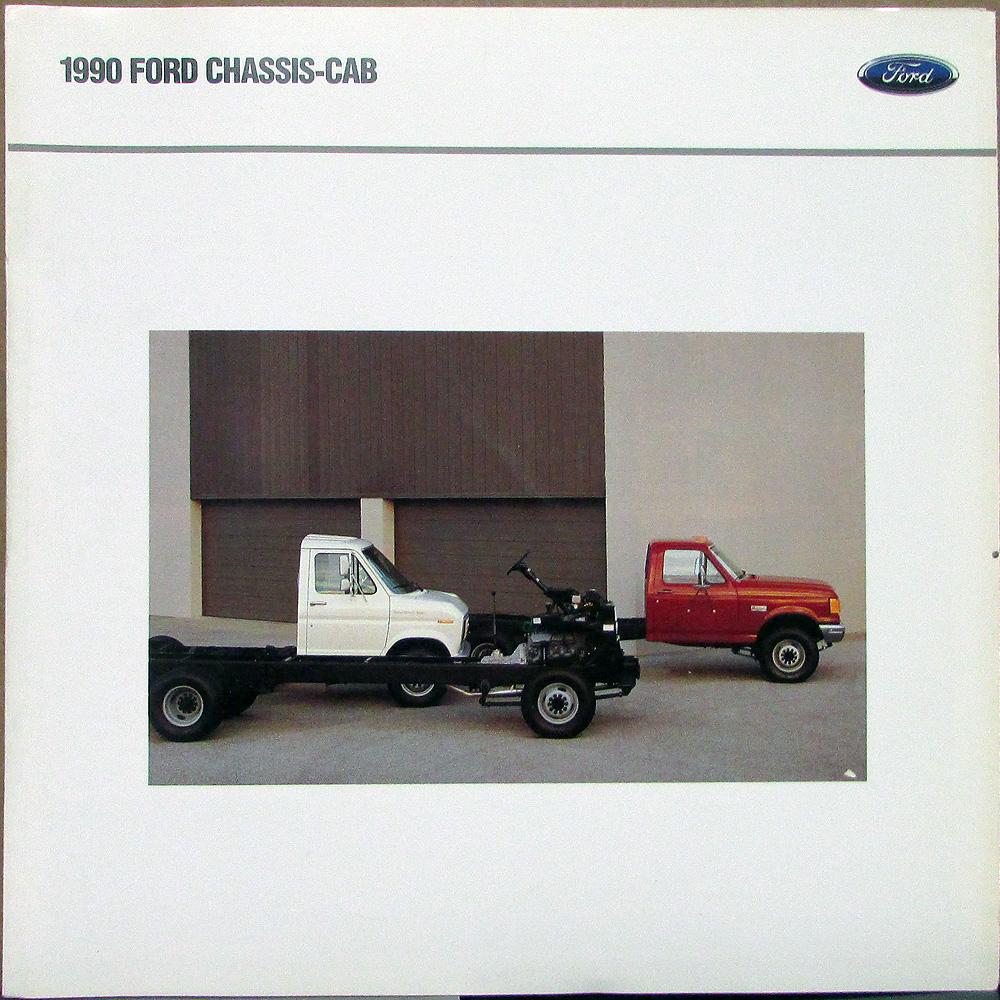 1990 Ford Chassis Cab Truck E Series Cutaway Stripped Sale Brochure Oversized