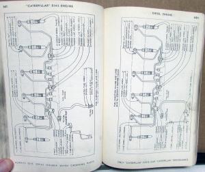 1962 Caterpillar D343 Engine Parts Book Serial numbers 62B1-Up Two Books