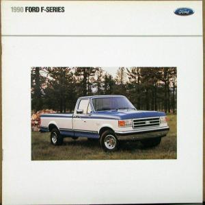 1990 Ford F-Series Pickup Trucks Sales Brochure Oversized Original