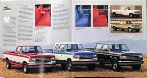 1990 Ford F-Series Pickup Trucks Sales Brochure Oversized Original