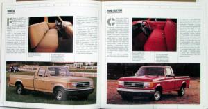 1990 Ford F-Series Pickup Trucks Sales Brochure Oversized Original