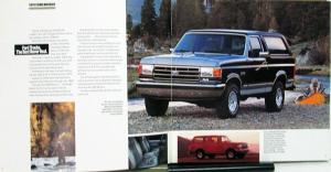 1991 Ford Bronco Custom XLT Eddie Bauer Silver Anniv Truck Sale Brochure XLarge