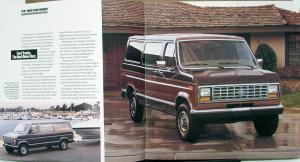 1991 Ford Club Wagon Van E Series Color Sale Brochure Oversized