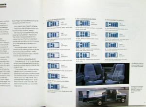 1991 Ford Club Wagon Van E Series Color Sale Brochure Oversized