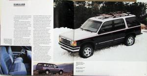1991 Ford Explorer 2 & 4 Door XL XLT Eddie Bauer Sport Sale Brochure Oversized