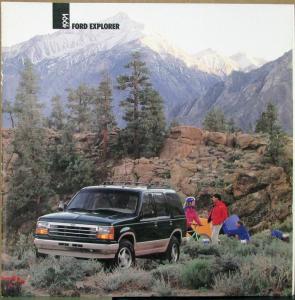 1991 Ford Explorer XL XLT Eddie Bauer Sport 2 & 4 Door Sale Brochure Oversized