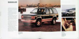 1991 Ford Explorer XL XLT Eddie Bauer Sport 2 & 4 Door Sale Brochure Oversized