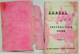 1953 Ford Consul Instruction Book Owners Manual