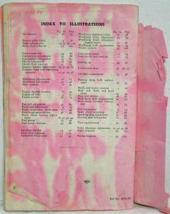 1953 Ford Consul Instruction Book Owners Manual