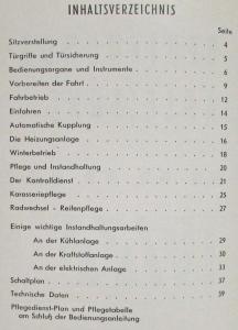 1960 Ford Tanus 17M Bedienungs-anleitung - Operation Owners Manual - German Text