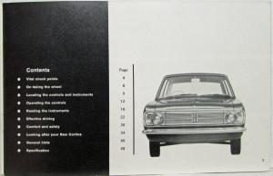 1967 Ford Cortina Owners Manual - British Version