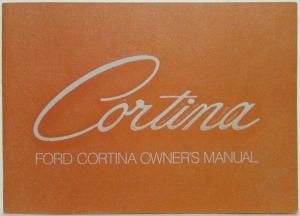 1973 Ford Cortina Owners Manual - North American Version