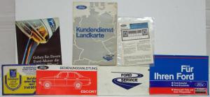 1975 Ford Escort Bedienungsanleitung - Owners Manual & Extras - German Text