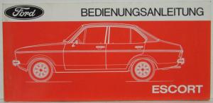 1975 Ford Escort Bedienungsanleitung - Owners Manual & Extras - German Text